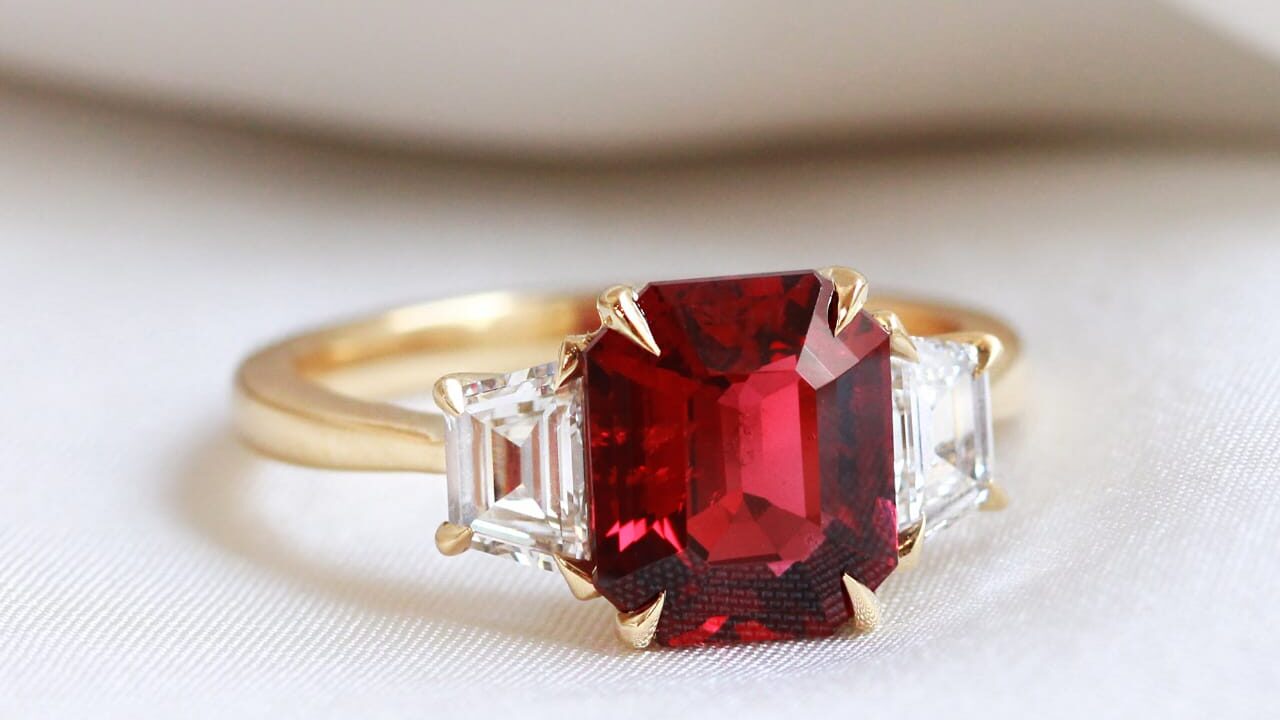 Princess Cut Ruby Engagement Rings: A Solid Alternative