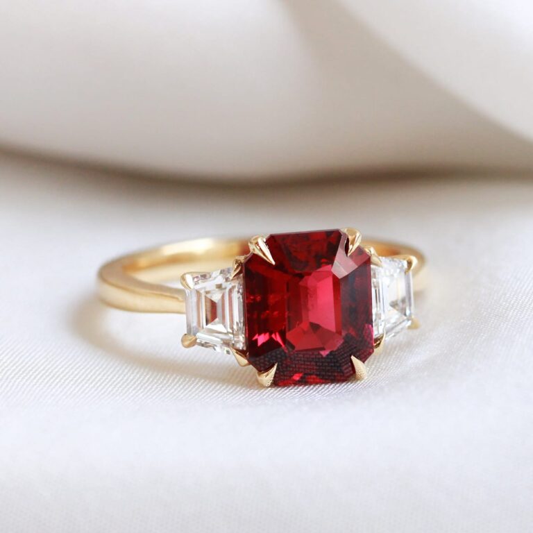 Princess Cut Ruby Engagement Rings: A Solid Alternative